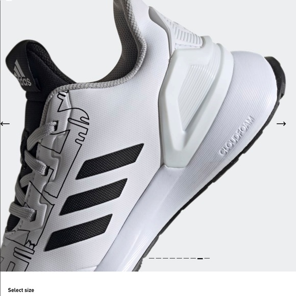 Adidas Rapid Run Storm Trooper Running Shoes Sz 38 - Picture 8 of 16